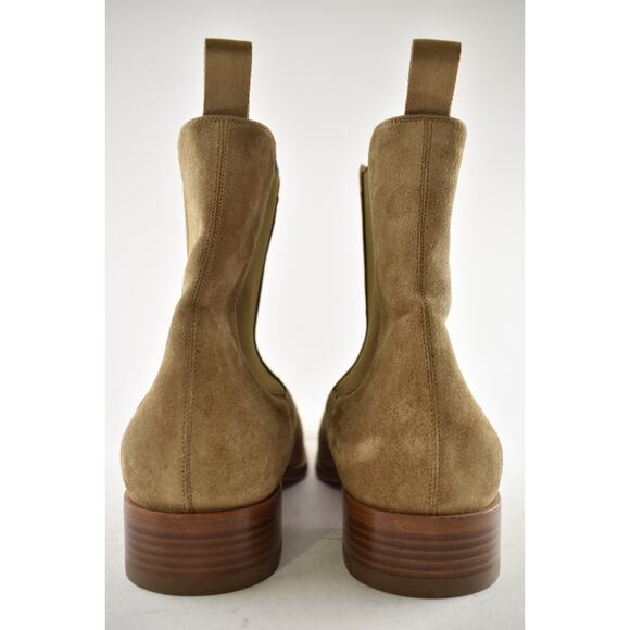Christian Louboutin Mens Samson Flat Kraft Beige Suede Chelsea Ankle Boot 42 9 - Picture 10 of 11
